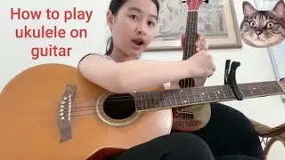 how to play ukulele using a guitar - learn ukulele chords on a guitar - easy tutorial