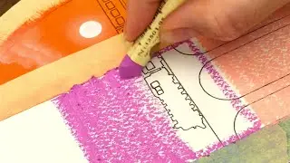 Look at this mind-blowing drawing 🖍️🤯 Can you follow all the steps ? #oilpastel #circulardrawing