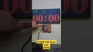 Esp32 based Timer Relay with P5 RGB LED Panel