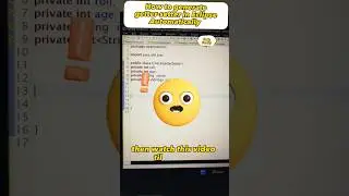 how to automatically generate getter setter in eclipse 