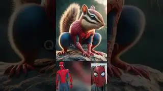 Superheroes but Chipmunk 💥 Marvel & DC-All Characters #marvel #avengers#shorts