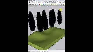 How to Add Trees on contoured site with one click in SketchUp #sketchup