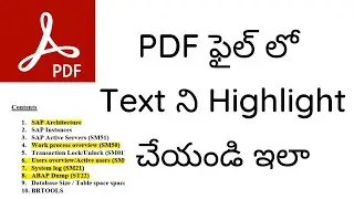 Highlight Text and Add comments in PDF | FREE | Offline | using Foxit reader | in Telugu