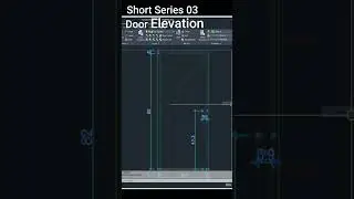 Door Elevation Draw in autocad with yqarch plugin #autocad #architecture #design #shorts  #cadtricks