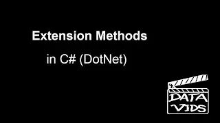 Extension Methods in C# (DotNet)