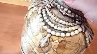 Декупаж стеклянной баночки
