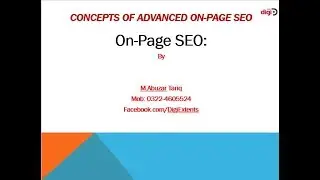 Concepts of Advanced On-Page SEO