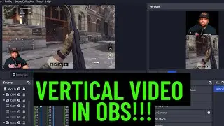 How to do  vertical video in obs studio