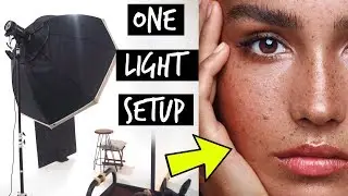 ONE LIGHT STUDIO SETUP for beauty + Canon EOS R 180mm macro