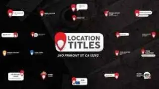 Location Motion Graphics Pack | After Effects Templates Download