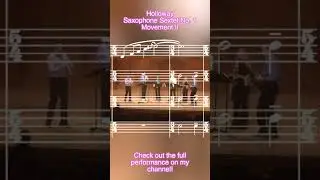Holloway: Saxophone Sextet No. 1, II. Waltz