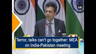 Terror, talks can't go together: MEA on India-Pakistan meeting - #ANI News