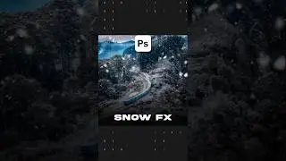 How to Add Snow Effect to Photos in Photoshop Tutorial 