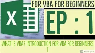 What is VBA? Introduction for VBA for beginners 1