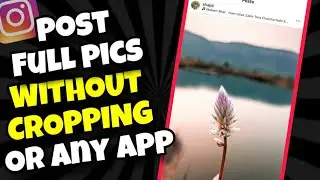 (GUARANTEED) How To Post Full Photos on Instagram WITHOUT Cropping or Using Any App