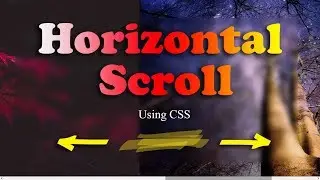 Horizontal Page Scrolling using Html CSS | NoorHUB