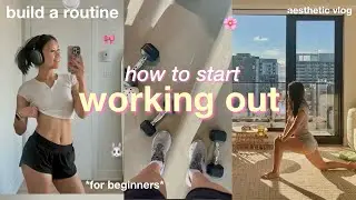 how to *actually* start working out (from a lazy girl) ✨👟 tips, mindset motivation, aesthetic vlog