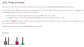 Rings and Rods Problem Solution using PHP (Leetcode Weekly contest 271)