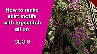 how to make shirt motifs with top stitch all on clo6