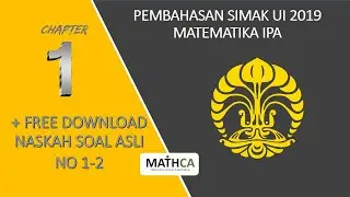 Pembahasan Matematika IPA SIMAK UI 2019 (No. 1 - 2)