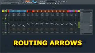 Mixer Routing Arrows In FL Studio