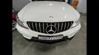 Губа w204 Сплиттер на Mercedes w204