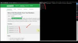 Return The Remainder from Two Numbers | Python | Edabit | Challange Beginners