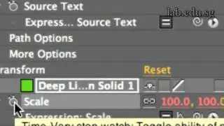 Adobe After Effects tutorial: control text and scale with short expressions