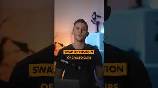 How to swap the position of 2 video clips in Premiere Pro