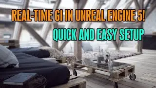Interior scene real-time global illumination in Unreal Engine 5 with Lumen