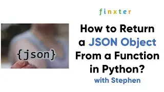 How to Return a JSON Object From a Function in Python?