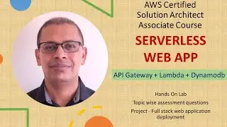 AWS Serverless stack for web application using services like API Gateway, Lambda and dynamodb.