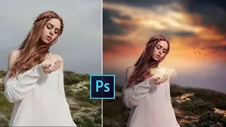 Photoshop CC Tutorial - Fantasy Sunset Color Effects | Photoshop Tutorial