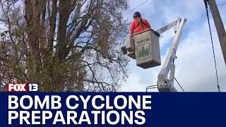 Bomb cyclone preparations: High winds, power outages, property damage | FOX 13 Seattle