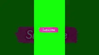 Cute aesthetic Subscribe button green screen