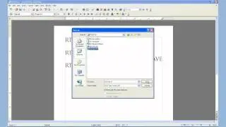 Open Office - Write - Save as .rtf
