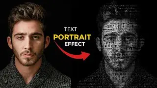 Photoshop Text Portrait Effect। Photo Typography Photoshop Tutorial