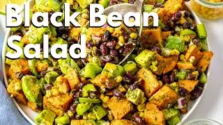 Black Bean Salad with Cilantro Lime Dressing