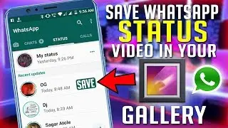 How To Save WhatsApp Status Video And Picture In Your Gallery - Download WhatsApp Status Video