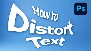 Why can't u distort text in photoshop? Try this to make text distort