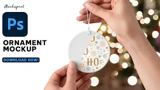 How to make Christmas Ornament mockup with perspective warp tool | Photoshop Tutorial