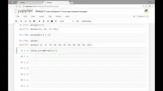 Array   Indexing and slicing 1d arrays