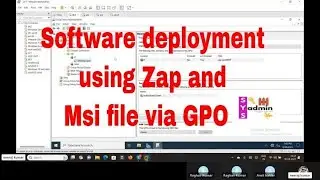 Software Deployment Made Easy With Zap And Msi File Via Gpo #Deploy_Software_Using_GPO