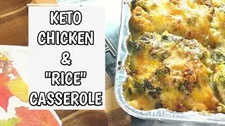 Creamy Chicken Brocolli Cauliflower Rice Casserole | Creamy Chicken Casserole | Keto recipes