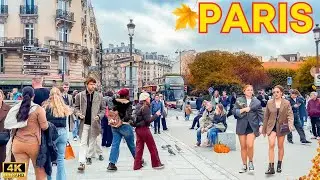 Paris, France 🇫🇷 - Paris Walking Tour, Paris Fall Experience 2024 🍂 4K HDR With Captions