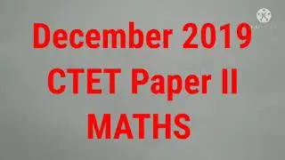 Dec 2019- CTET Maths - Twin Primes