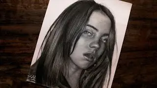 HOW TO DRAW BILLIE EILISH TUTORIAL | HOW TO DRAW A REALISTIC FACE WITH PENCIL