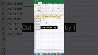 Extract dates using flash fill #microsoft  #excel #msexcel #shorts #computer #education