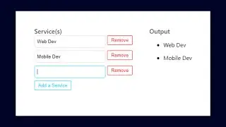 React: Add/Remove Input Fields Dynamically on button click