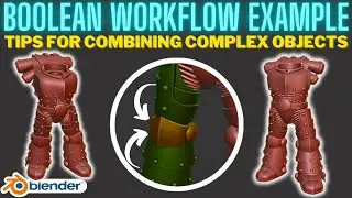 Boolean Workflow Example - Tips for Combining Complex Objects in Blender